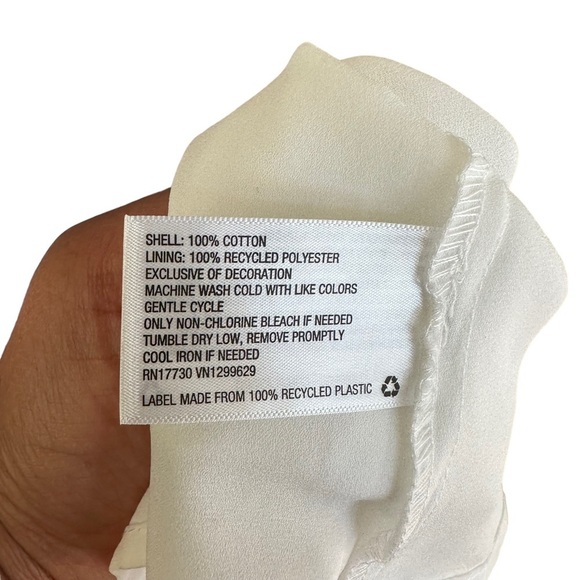 Knox Rose Women's Short Sleeve Tire Neck White Boho Midi Dress Size S - Picture 7 of 11